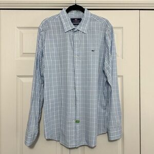 Vineyard Vines‎ Slim Fit Whale Shirt Button Down in Plaid Size Large EUC